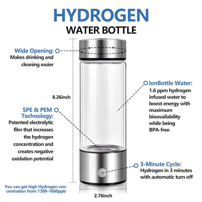 Tranqul Hydrogen Water Bottle